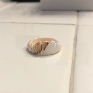 pearl heart ring
